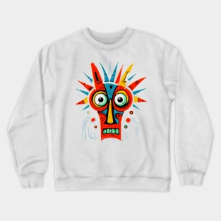 Abstract Warlock for Halloween Crewneck Sweatshirt